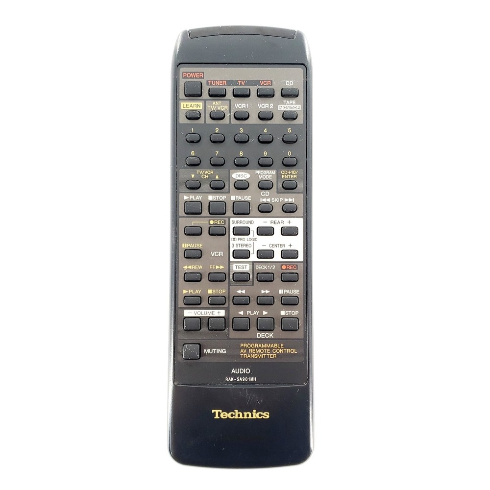 Technics Audio RAK-SA901MH Programmable AV Remote Control Transmitter No Cover